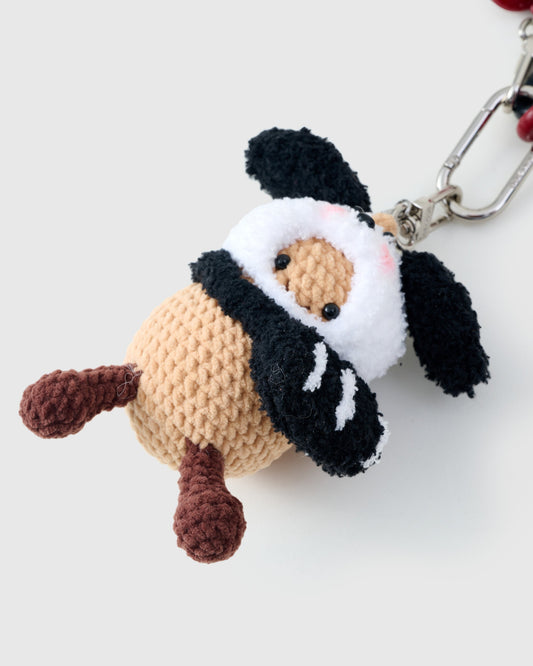 BUNNY IN BLACK STACK CHARM