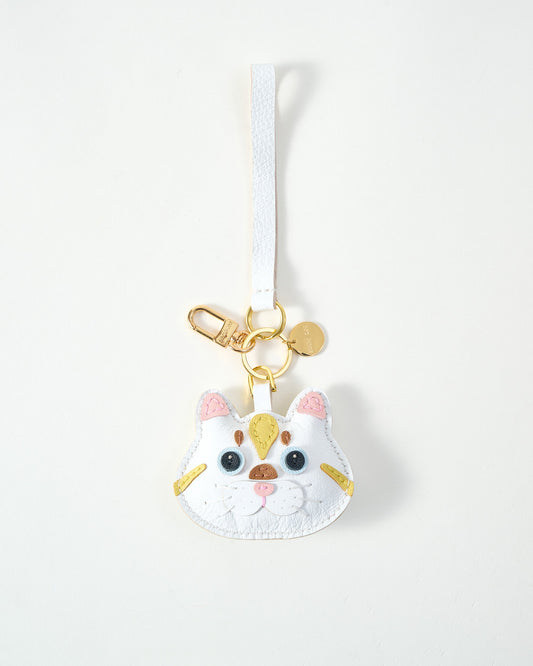 SILVER TABBY CAT CHARM