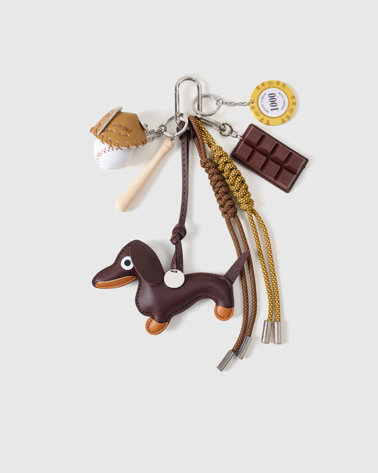 CHOCO DACHSHUND STACK CHARM