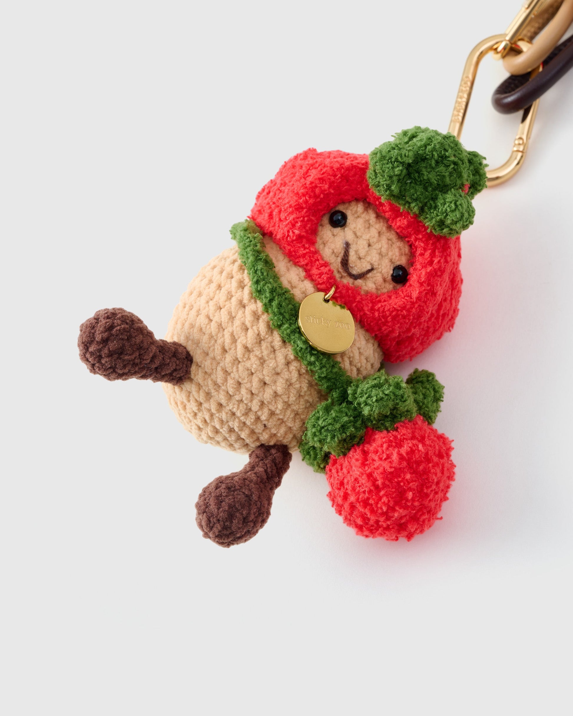 PEANUT TRAVELER HEART STACK CHARM