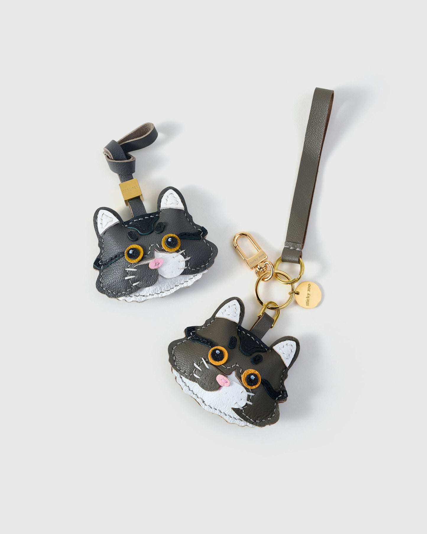 LONG-HAIR TABBY CAT CHARM