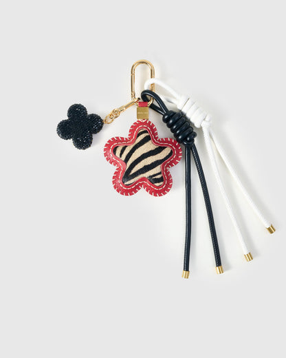 ZEBRA STAR STACK CHARM