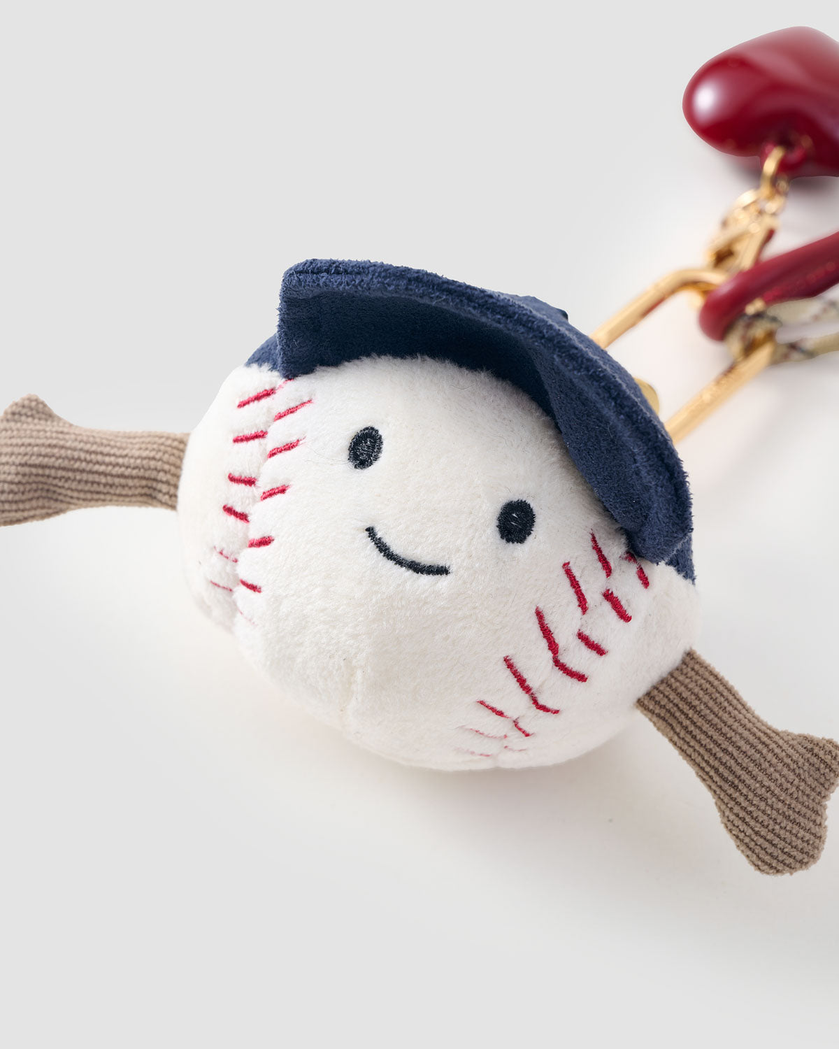 BASEBALL HEART STACK CHARM