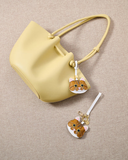 ORANGE TABBY CAT CHARM
