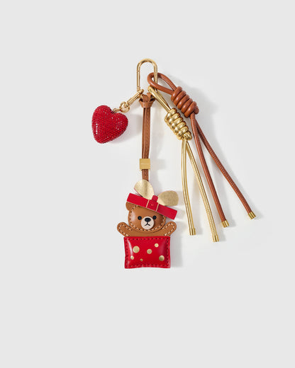 TEDDY GIFT BOX CHRISTMAS STACK CHARM