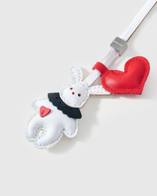 HEART BUNNY CHRISTMAS STACK CHARM