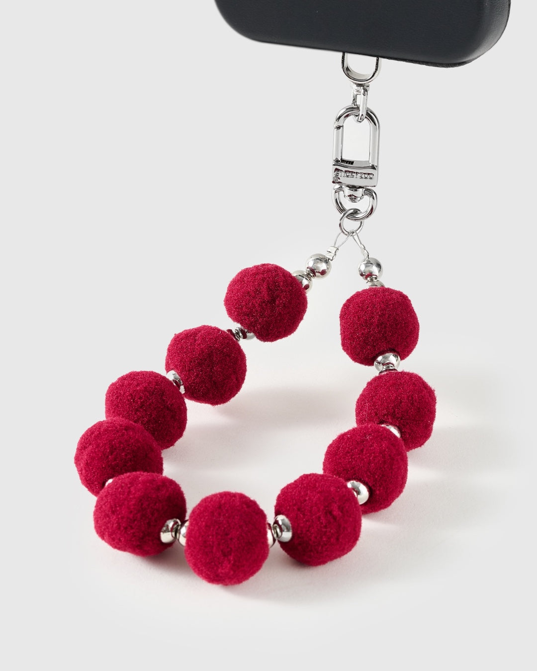 CHERRY VELVET CHARM CASE SET