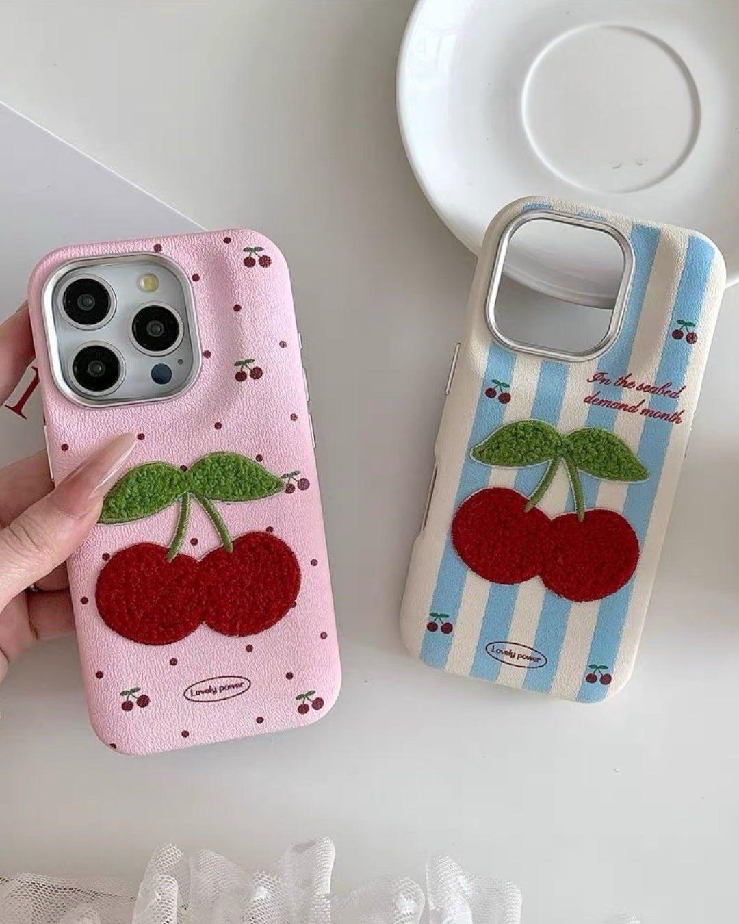 CHERRY STRIPE CASE