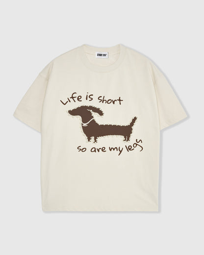 Dachshund Pearl Embellished T-Shirt