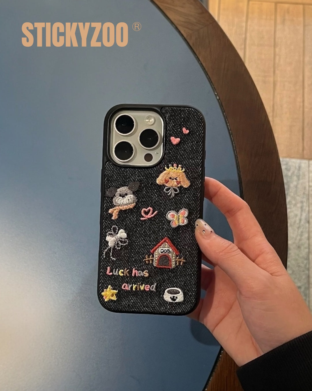 LUCK HUS ARRIVED DENIM CASE