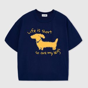 Dachshund Pearl Embellished T-Shirt