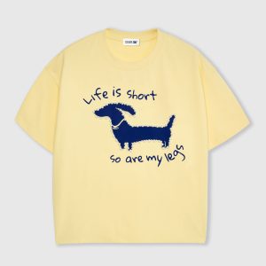 Dachshund Pearl Embellished T-Shirt