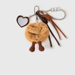 SMILEY PRETZEL HEART STACK CHARM