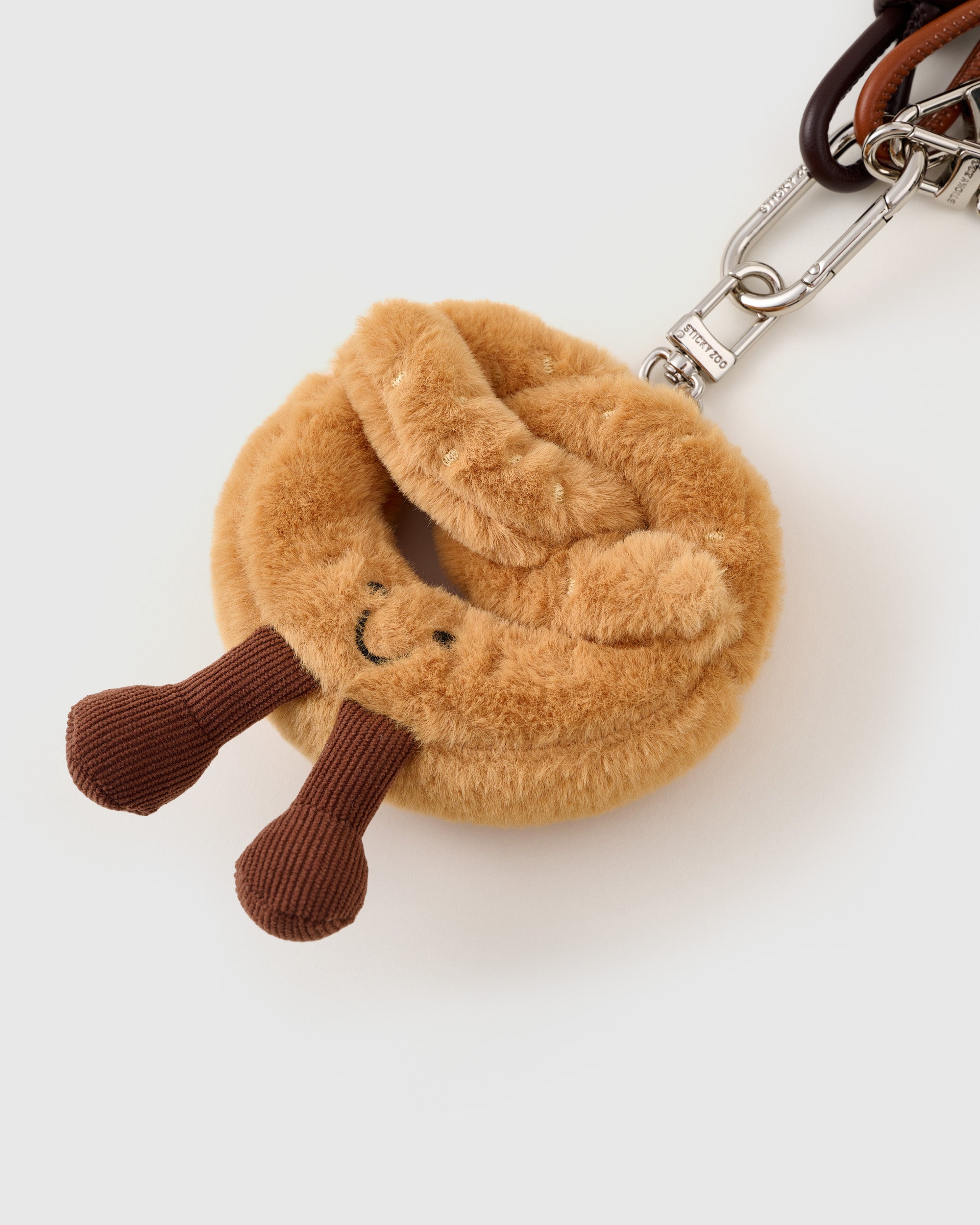 SMILEY PRETZEL HEART STACK CHARM - Image 3