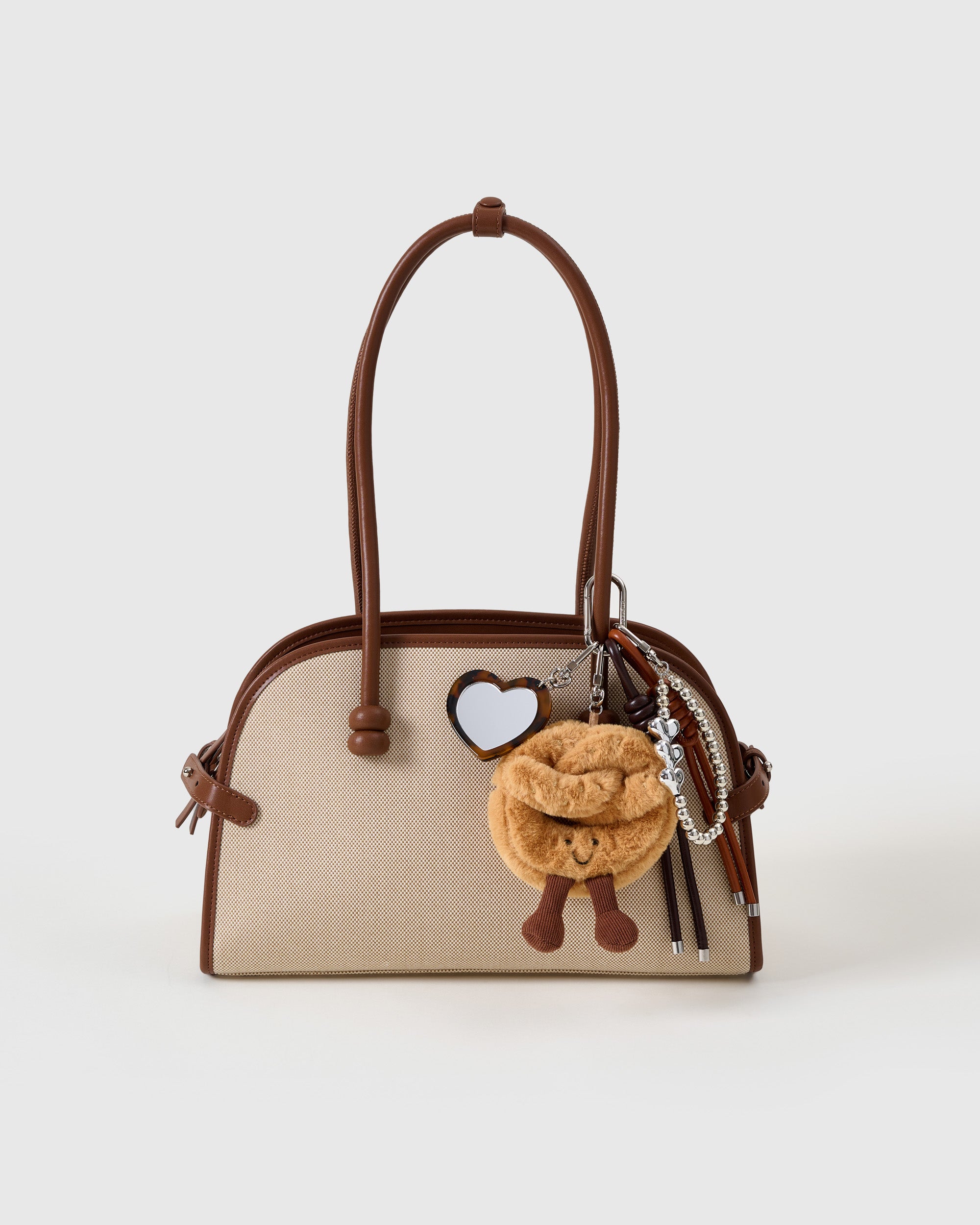 SMILEY PRETZEL HEART STACK CHARM - Image 2