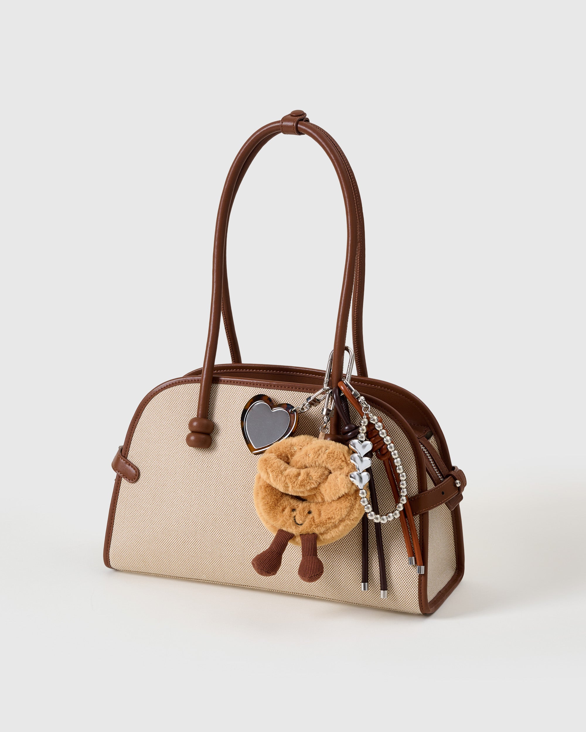 SMILEY PRETZEL HEART STACK CHARM - Image 7