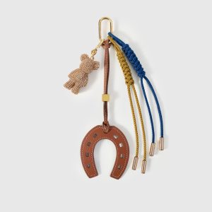 LUCKY HORSESHOE BEAR STACK CHARM
