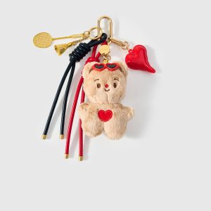 CHRISTMAS HEART TEDDY CHARM