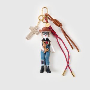 SAINT BABE & CHIHUAHUA STACK CHARM