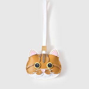 ORANGE TABBY CAT CHARM